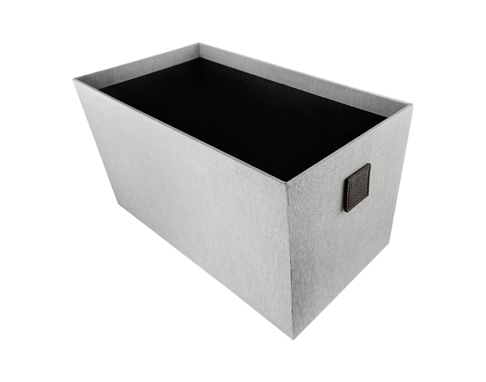 Caja Organizadora De Tela Gris Reforzada Ropa Placard Hm