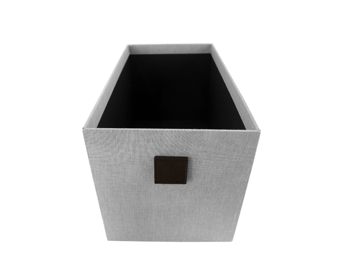 Caja Organizadora De Tela Gris 38X25X25 – Perfect Home