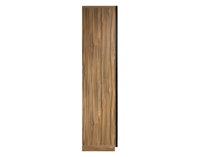 ARMARIO DE CRISTAL/MADERA CON LUZ LED (2400×900×550mm) (3 REPISAS Y 3 CAJONES)