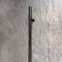 MANILLÓN TIPO H MOLETEADO - NEGRO  - 50&quot; - MODULAR - ACERO INOXIDABLE 304 - MOD. L22 (SET)