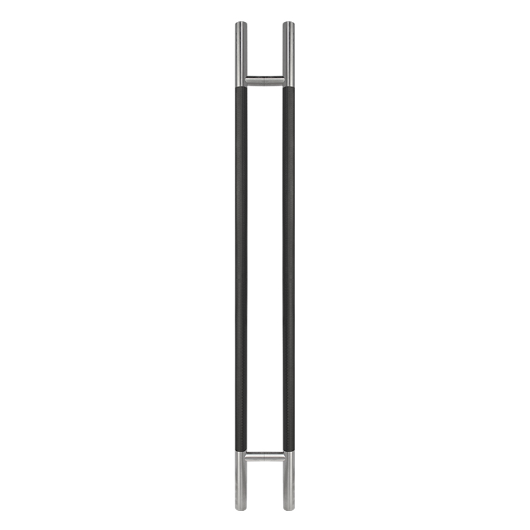 MANILLÓN TIPO H MOLETEADO - SATÍN/NEGRO - 50&quot; - MODULAR - ACERO INOXIDABLE 304 - MOD. L22 (SET)