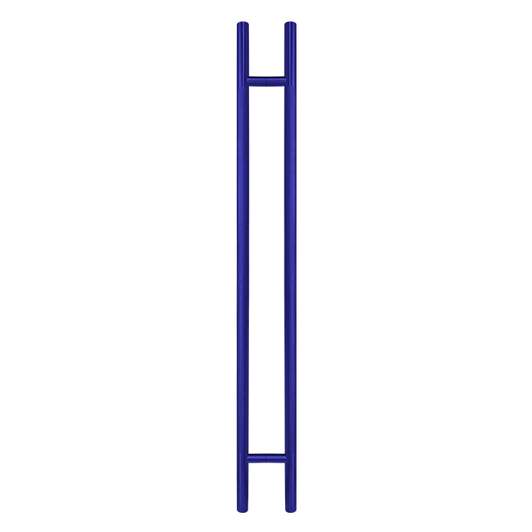 MANILLÓN TIPO H  MOLETEADO - AZUL - LONGITUD 50&quot; - MODULAR - ACERO INOXIDABLE 304 - MOD. L22 (SET)