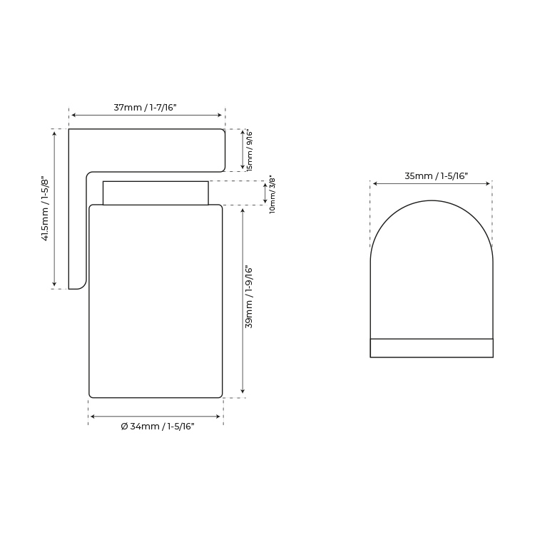 TOPE MAGNÉTICO DE PUERTA -  MOD.JK13186