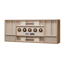 ORGANIZADOR ELEVABLE INTELIGENTE MDF/CUERO CAFE 1130*540*230