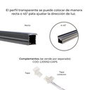 LUZ LED RECORTABLE (AJUSTE DE DIRECCIÓN DE LUZ RECTA O A 45°) - 3000mm (PZA) - MOD. LJ06055