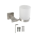 PORTAVASOS PARA BAÑO DE ACERO INOXIDABLE - MOD. VAS201