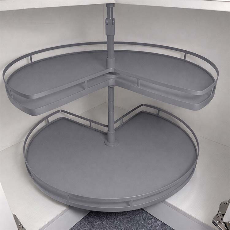 BANDEJA GIRATORIA GRIS PARA ESPACIO DE 710X520X600-750mm