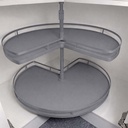 BANDEJA GIRATORIA GRIS PARA ESPACIO DE 710X520X600-750mm