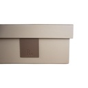 CAJA DE ALMACENAMIENTO GRIS (MDF+CUERO DE MICROFIBRA) - Mod. C3220