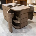 ARMARIO ISLA PARA VESTIDOR CON ALMACENAMIENTO ESQUINERO – MOD. JKA3271