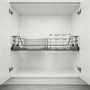 CANASTILLA PARA COCINA DESLIZABLE GRIS OSBCURO - MOD. OCB3101