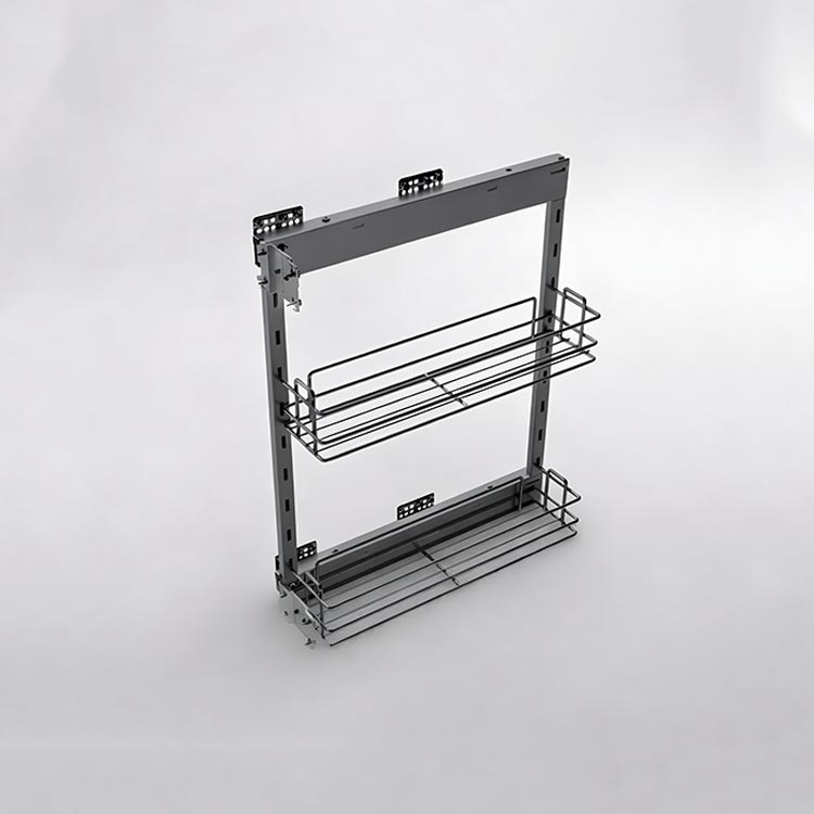 EXTRAIBLE DE COCINA ACERO GRIS OBSCURO (2 CANASTILLAS)