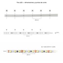 TIRA DE LUZ LED FLEXIBLE DE SOBREPONER 8x16mm (11W/M) (METRO) MOD. LJ