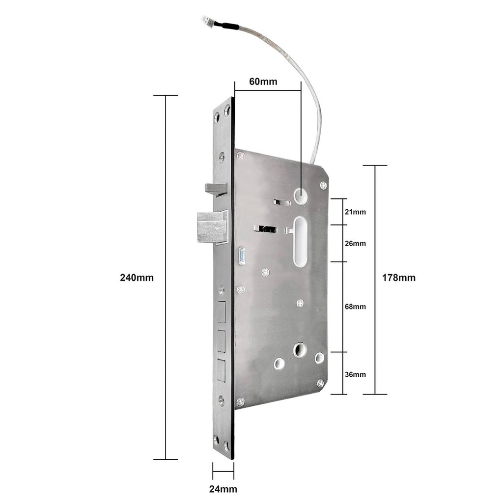 CERRADURA DIGITAL RECARGABLE CON RECONOCIMIENTO BIOMETRICO - MOD. JKBTW