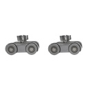 SISTEMA TELESCOPICO P/4 PUERTAS PERFIL ALUMINIO 820-1200MM + 4 RIELES DE ALUMINIO + 1 ACC