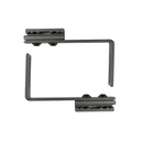 SISTEMA TELESCOPICO P/4 PUERTAS PERFIL ALUMINIO 820-1200MM + 4 RIELES DE ALUMINIO + 1 ACC