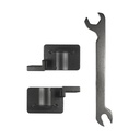 SISTEMA TELESCOPICO P/4 PUERTAS PERFIL ALUMINIO 820-1200MM + 4 RIELES DE ALUMINIO + 1 ACC