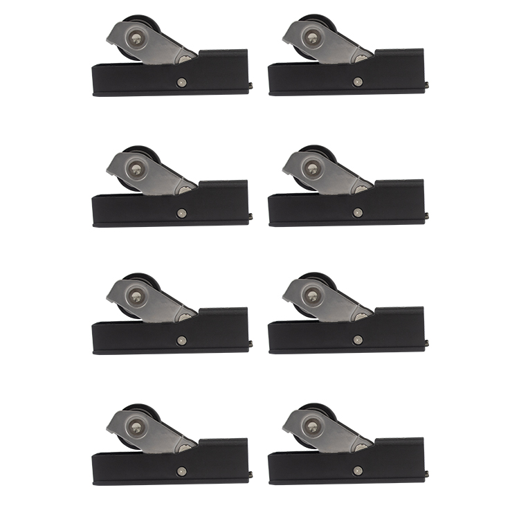 SISTEMA DESLIZABLE P/4 PUERTAS DE ALUMINIO CORREDIZAS (500MM) DOBLE CIERRE SUAVE - MOD. MOV-930C4
