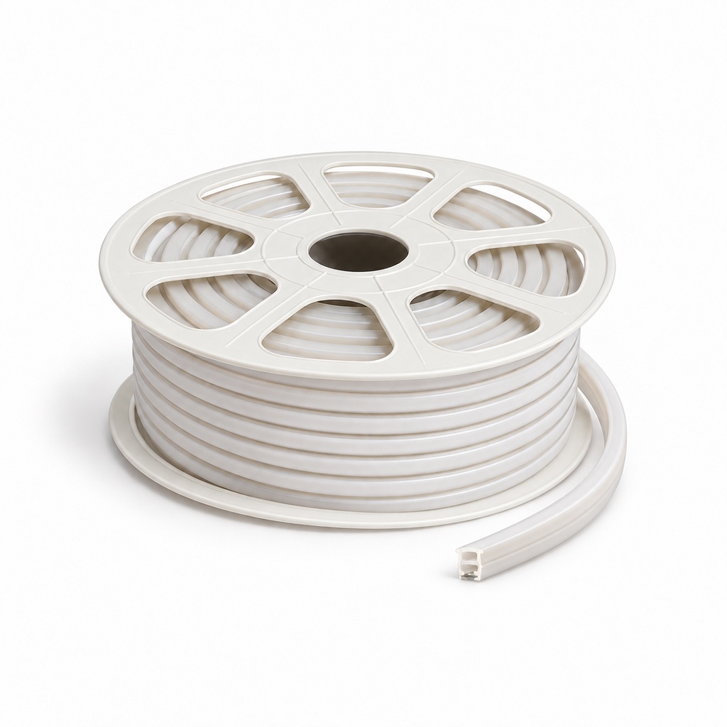 TIRA DE LUZ LED FLEXIBLE LINEAL NATURAL (8W/M) 10X10MM RECORTABLE) - MOD. LJ3000K / LJ4000K / LJ6000K