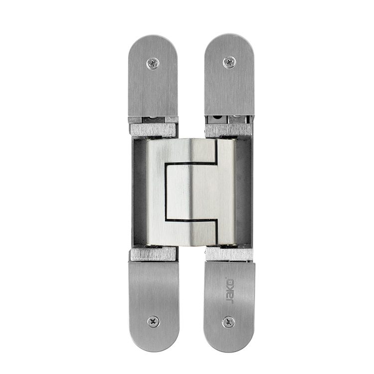 BISAGRA INVISIBLE 200MM 3D JAKO PIEZA ACERO INOX (120KG X 2PZ) - MOD. WBC200