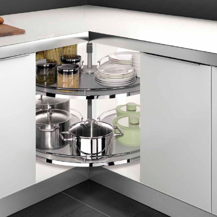 ORGANIZADOR DE COCINA LAZY SUSAN 360º DE PUERTA PLEGABLE OCULTA MOD. 102071