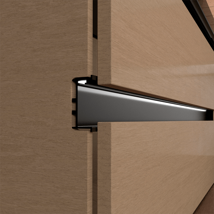 PERFIL GOLA "C" PARA LUZ LED LAGO2702