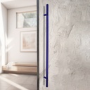 MANILLÓN TIPO H  MOLETEADO - AZUL - LONGITUD 50" - MODULAR - ACERO INOXIDABLE 304 - MOD. L22 (SET)