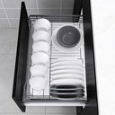 CANASTILLA PARA COCINA DESLIZABLE GRIS OSBCURO - MOD. OCB3102