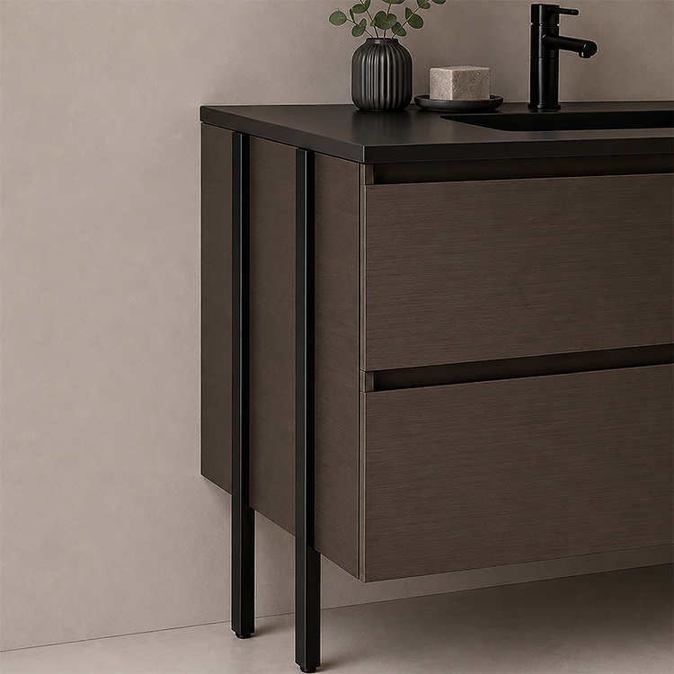 PATA DE ALUMINIO PARA MUEBLE DE BAÑO - MOD. G115