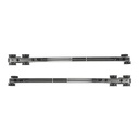 SISTEMA DESLIZABLE P/4 PUERTAS DE ALUMINIO CORREDIZAS (500MM) DOBLE CIERRE SUAVE - MOD. MOV-930C4