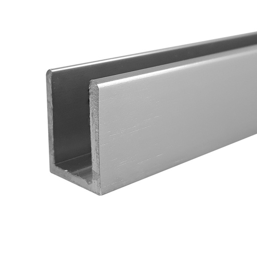 CANAL U 3/8&quot; - 98&quot; Y 144&quot; ALUMINIO - MOD. JK003